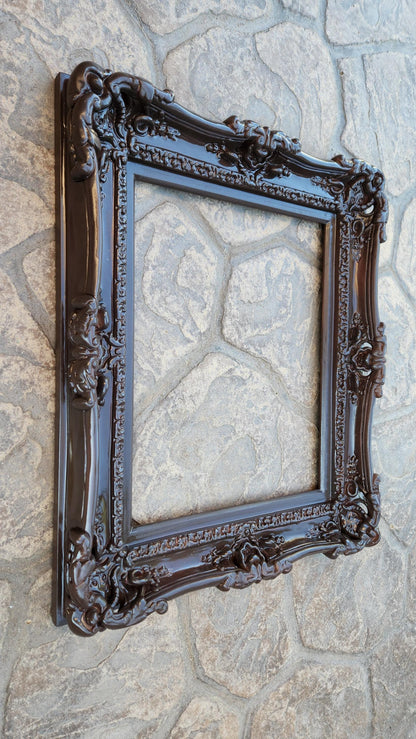 20x24  Brown Picture Frame, Classic Ornate Frame, Original French Frame, Mid Century