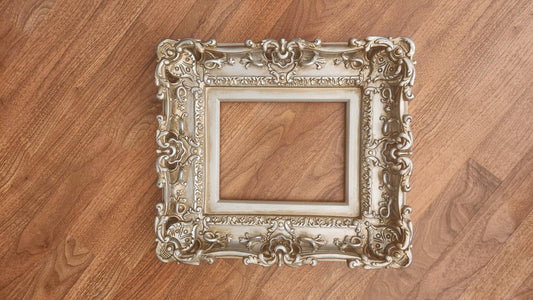 8.5x11 Antique Picture Frame, Baroque Photo Frame, Fancy Vintage Frame, Victorian