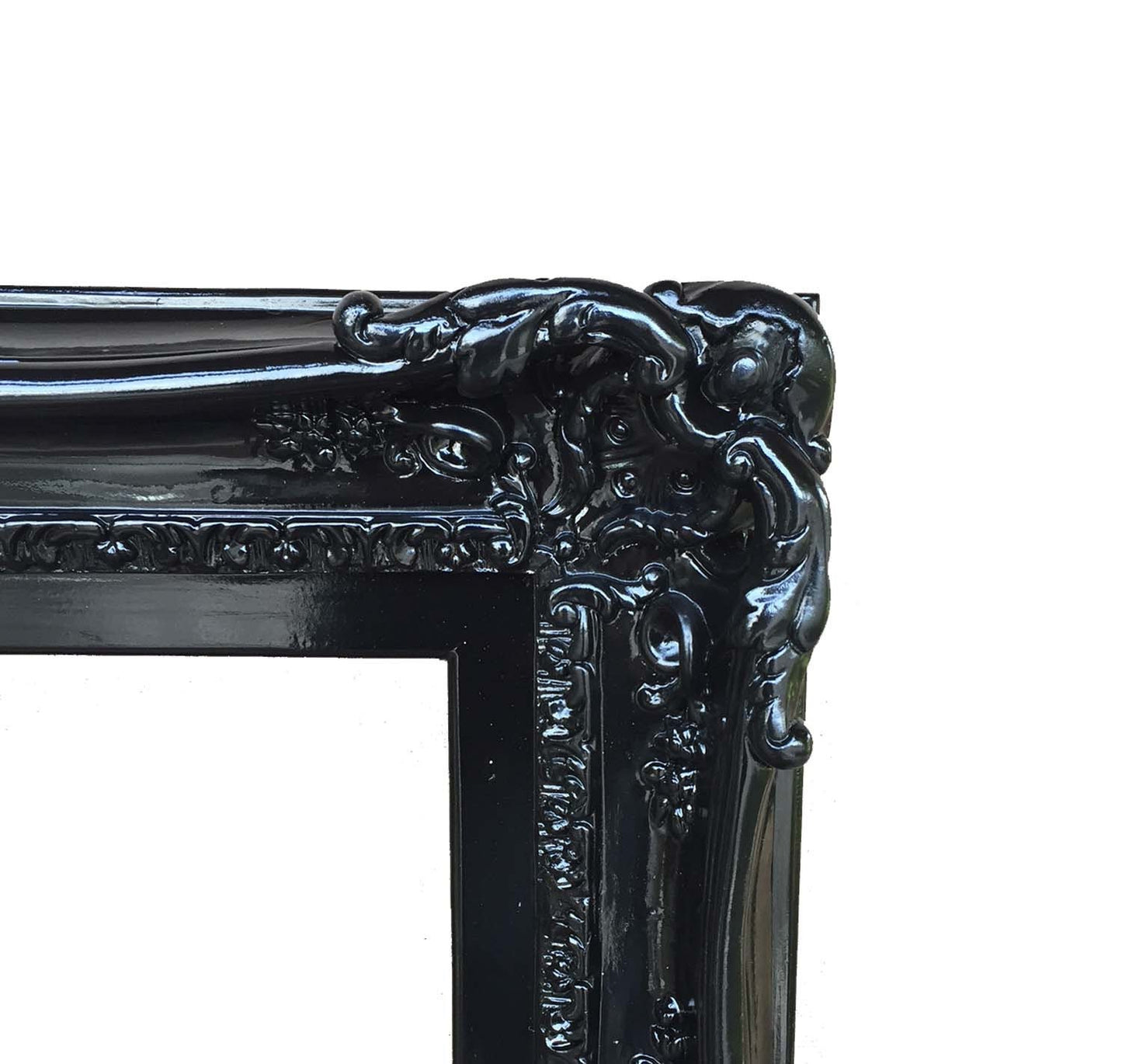 16x20 Black Picture Frame, Baroque Decorative French Frame, Ornate Wall Mirror, Wedding