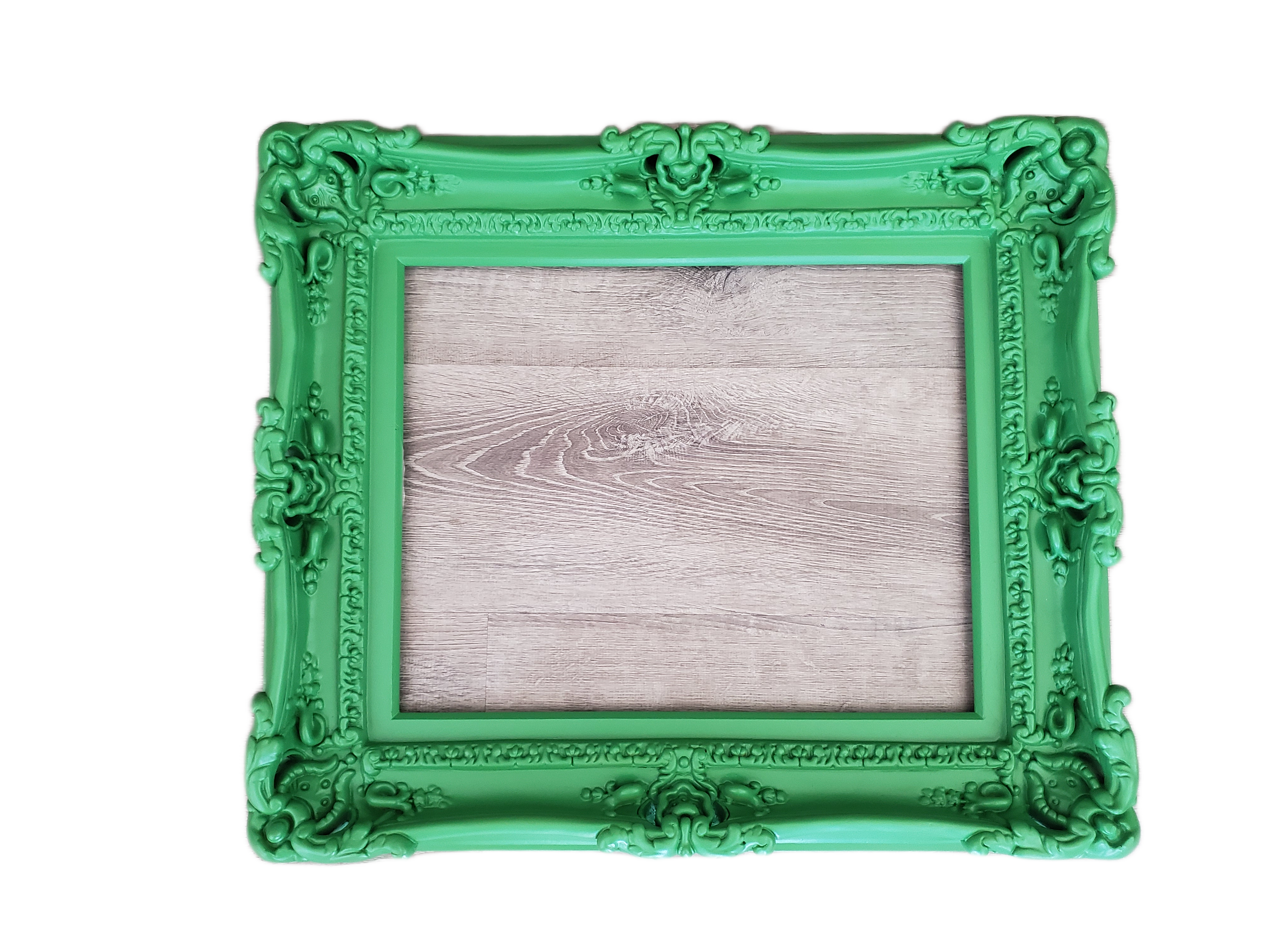 20x24 Green Picture Frame, Fancy Art Frame, Original Ornate Frame, Classic