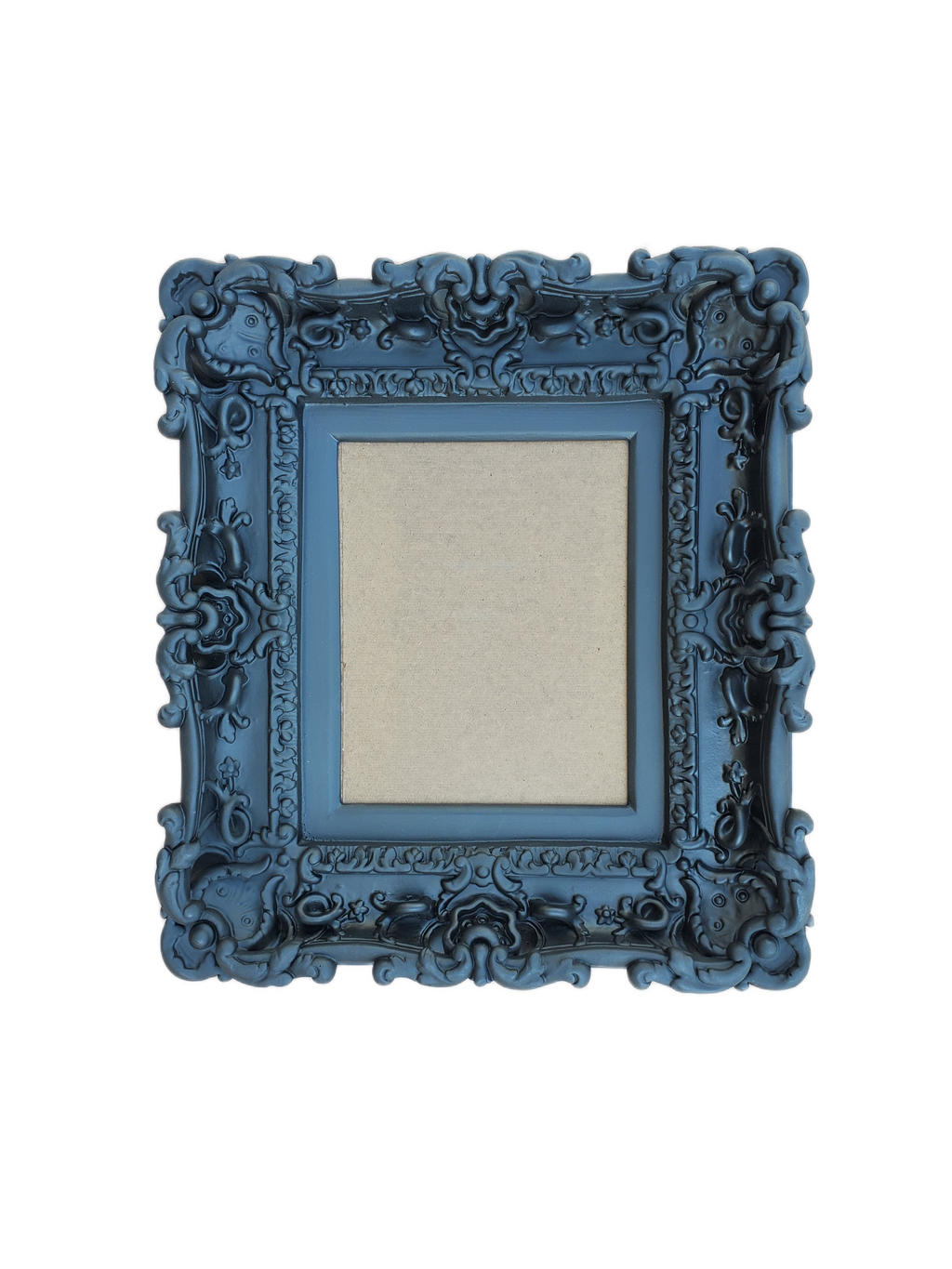 8x10 Black Frame, Baroque Art Picture Frame, Cottage Chic Stylish Frame