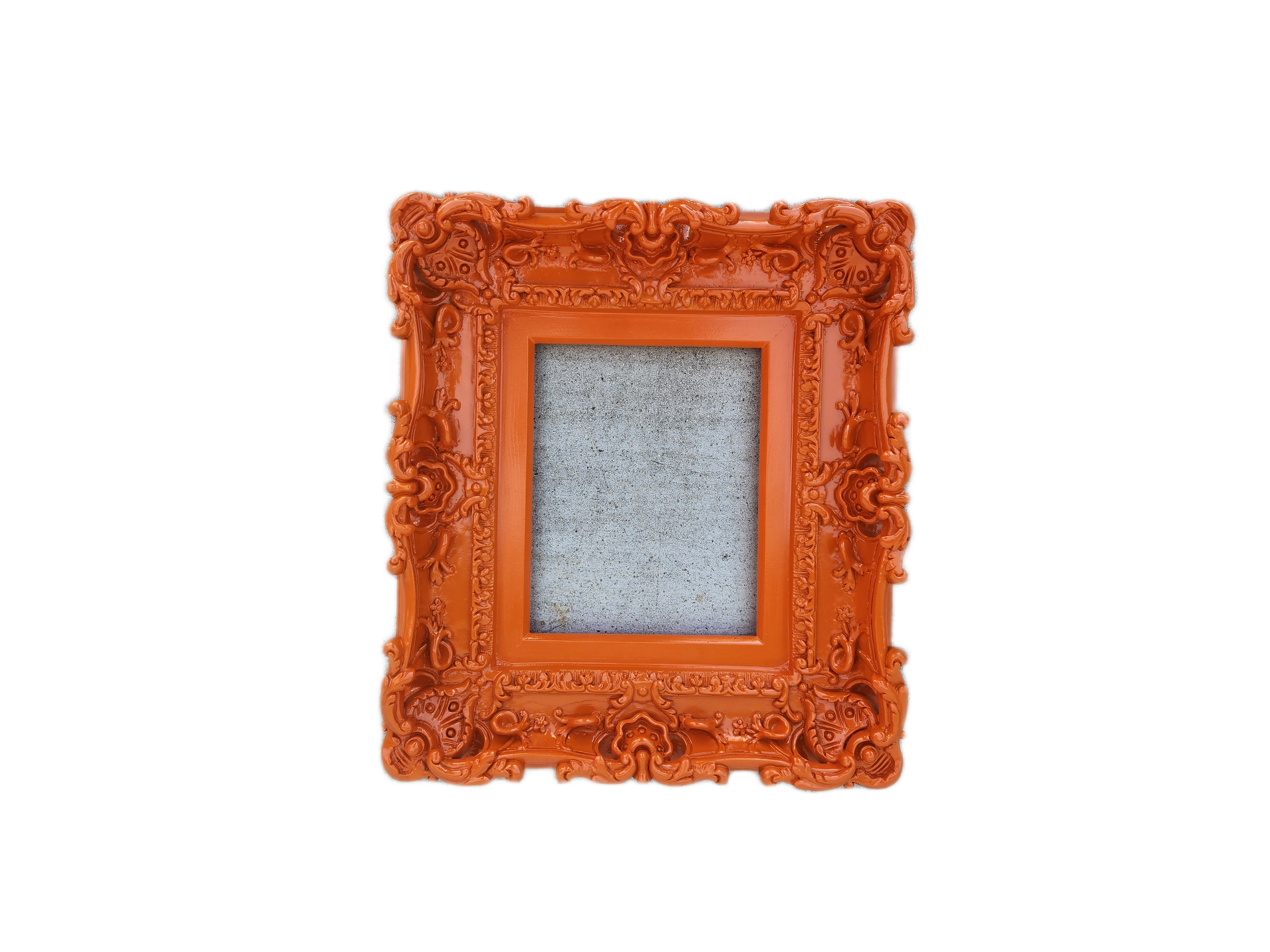 8.5x11 Orange picture frame, fancy photograph frame, children's frame, diploma, certificate