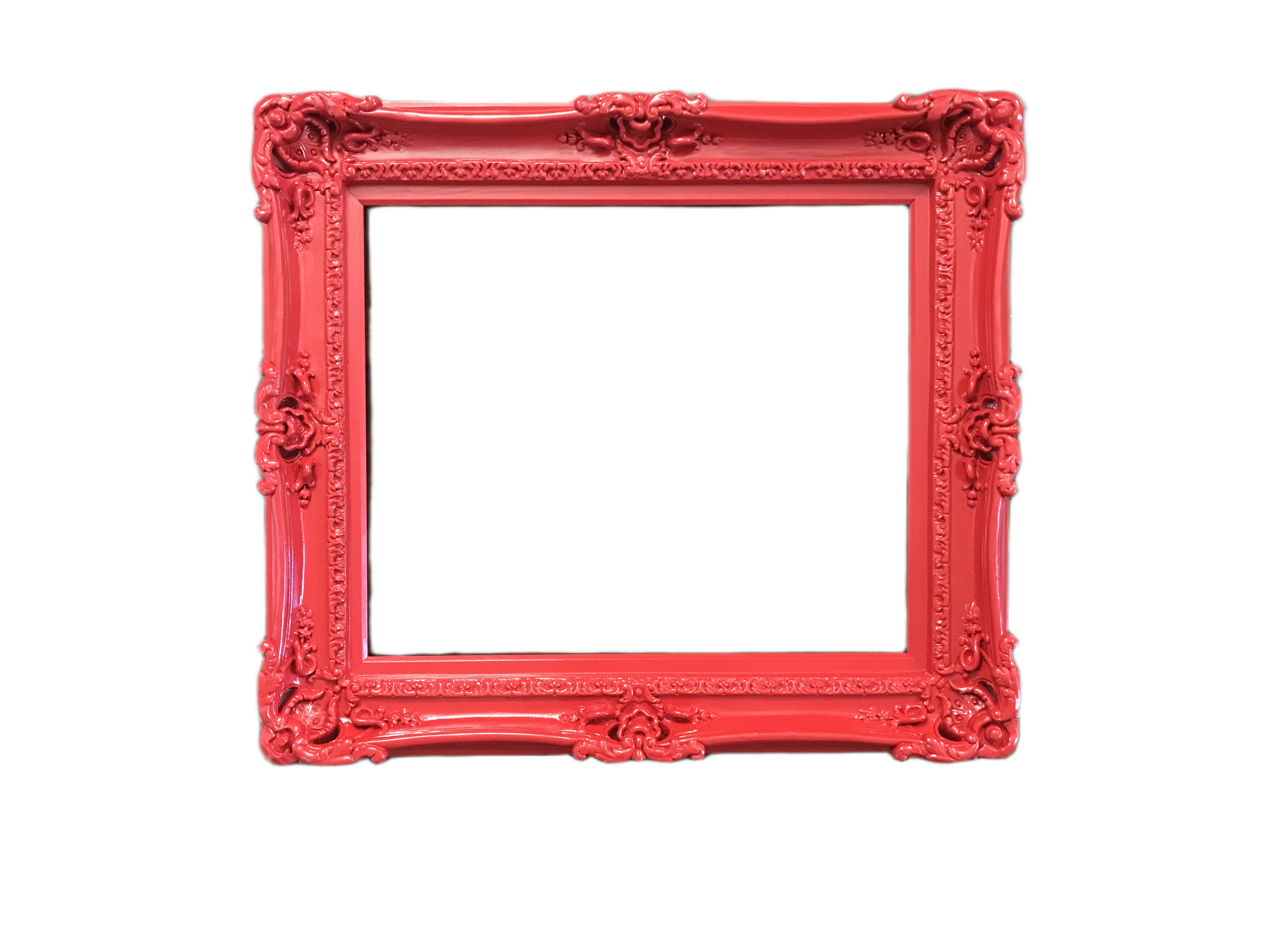 20x24 Christmas Red Picture Frame, Colorful Baroque Photo Frame