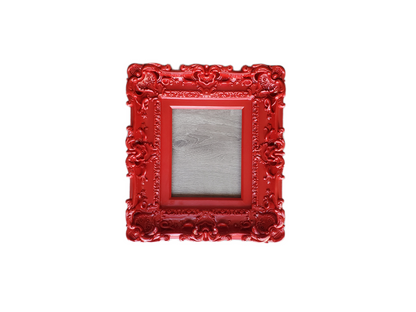 8x10 Red frame, kid's picture frame, art wall baroque frame, cottage chic photo frame