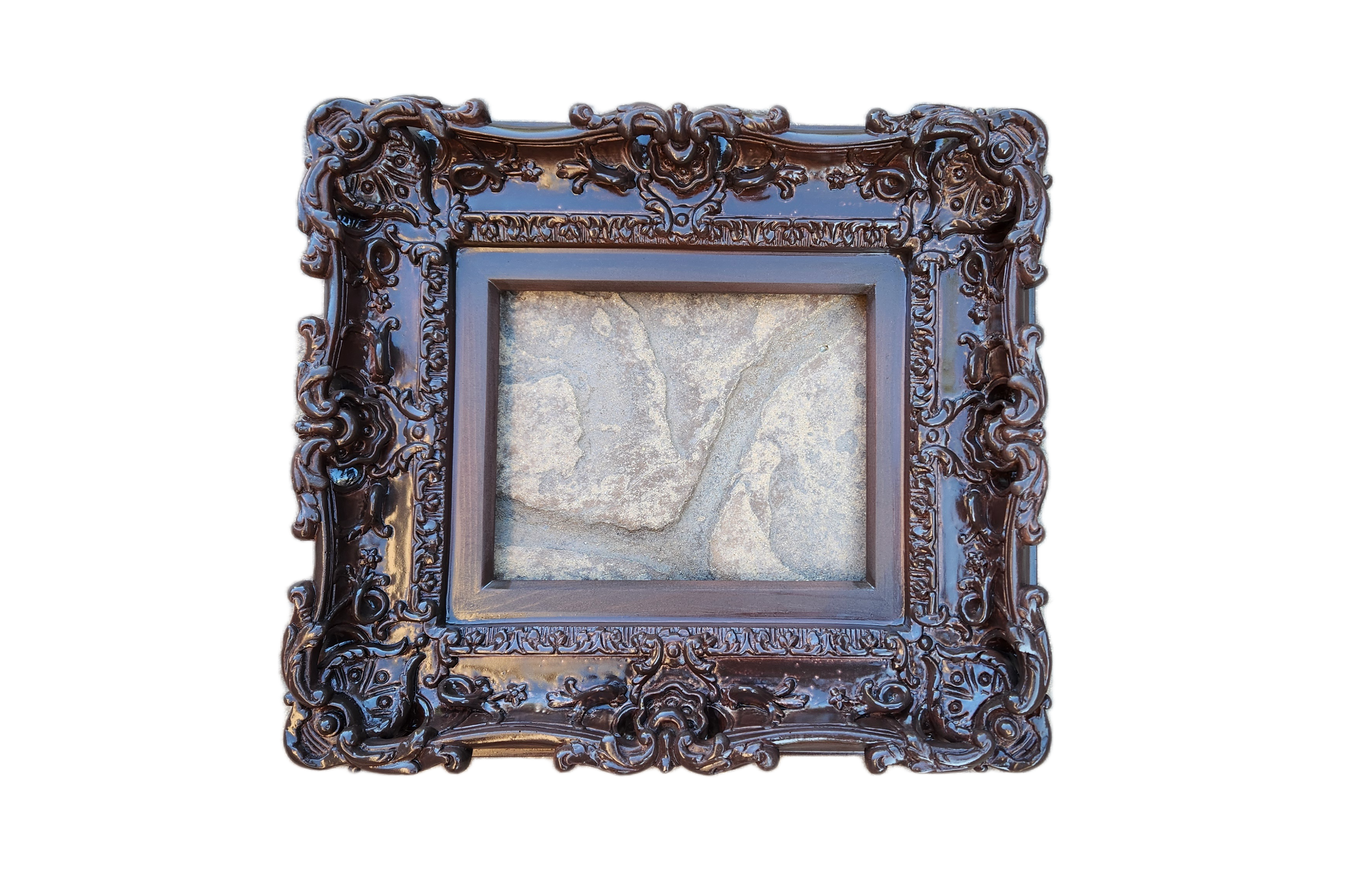 8.5x11 Brown Baroque Frame, Wedding Frame, Picture Frame, Art Gothic Frame, Graduation