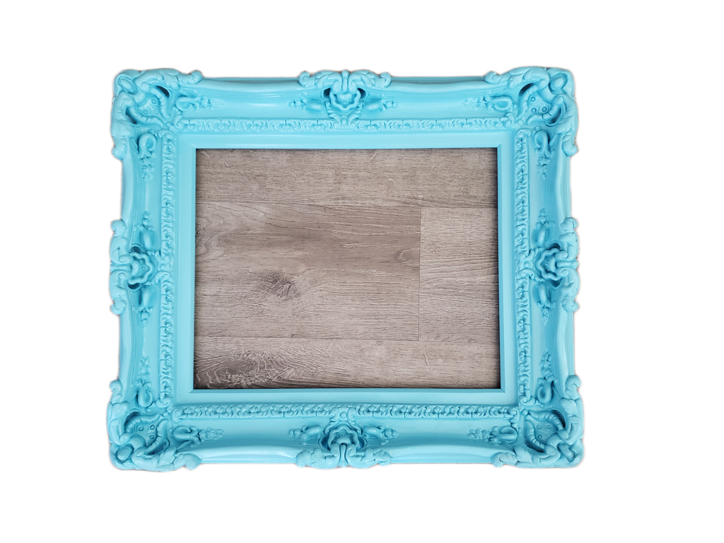 11x14 Aqua Blue Picture Frame, Ornate Frame, Baroque Baby Photo Frame