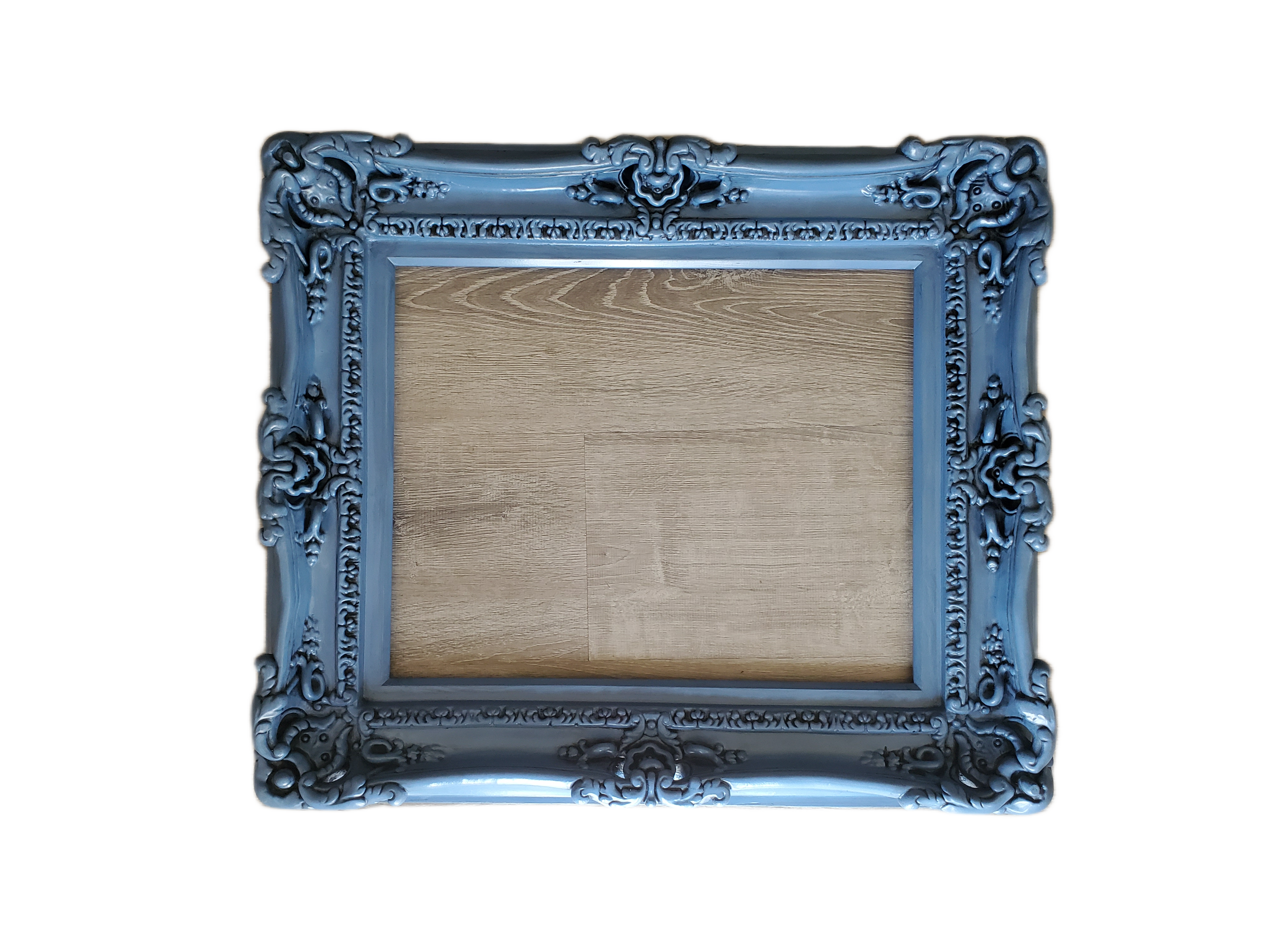 20x24 Baby picture frame, frame in vintage distressed style, fancy frame