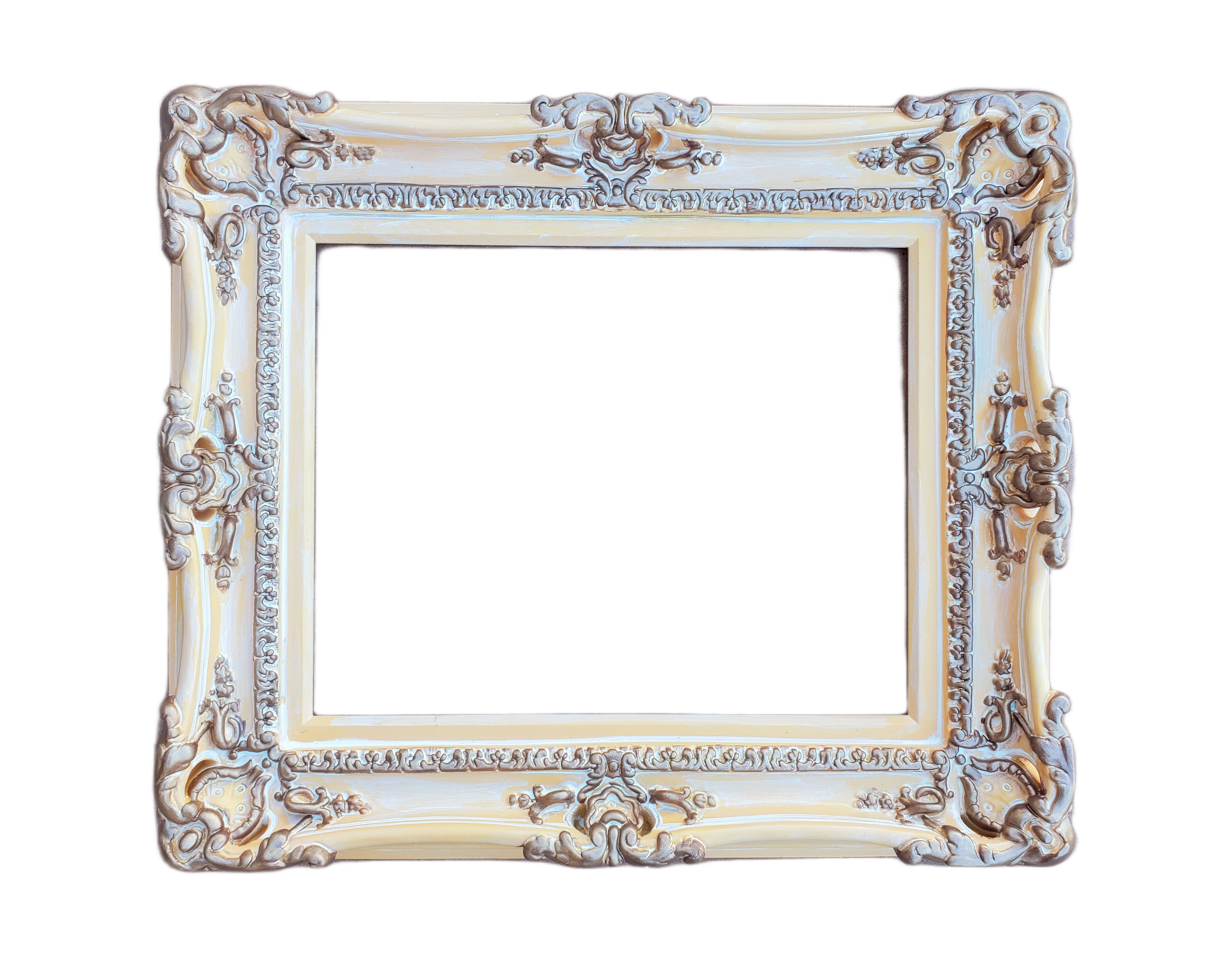 20x24 Cottage Chic Frame, Distressed Picture Frame, Baroque Frame