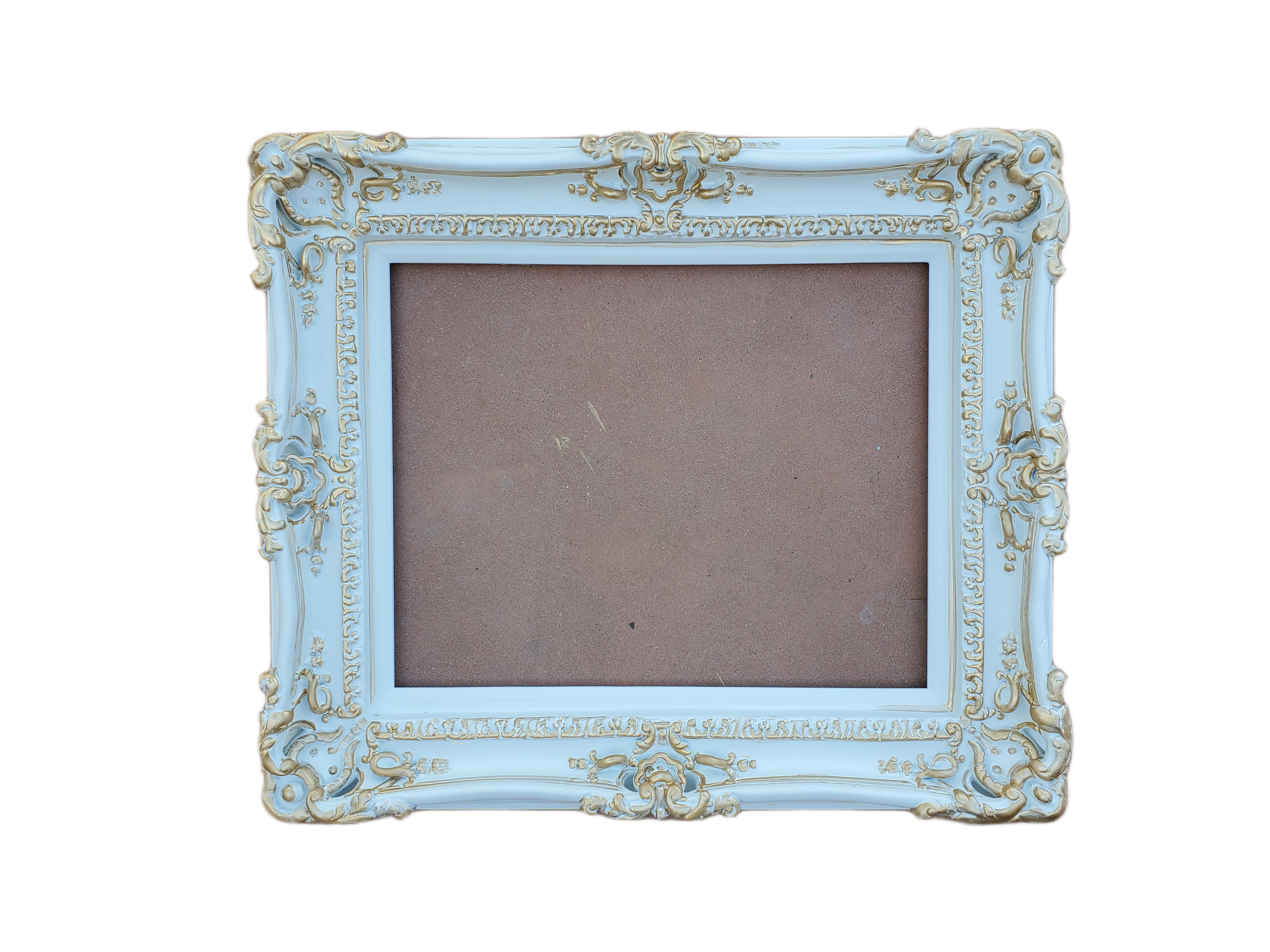 12x16 Shabby White Picture Frame, Cottage Chic Wall Ornate Photo Frame, French Country
