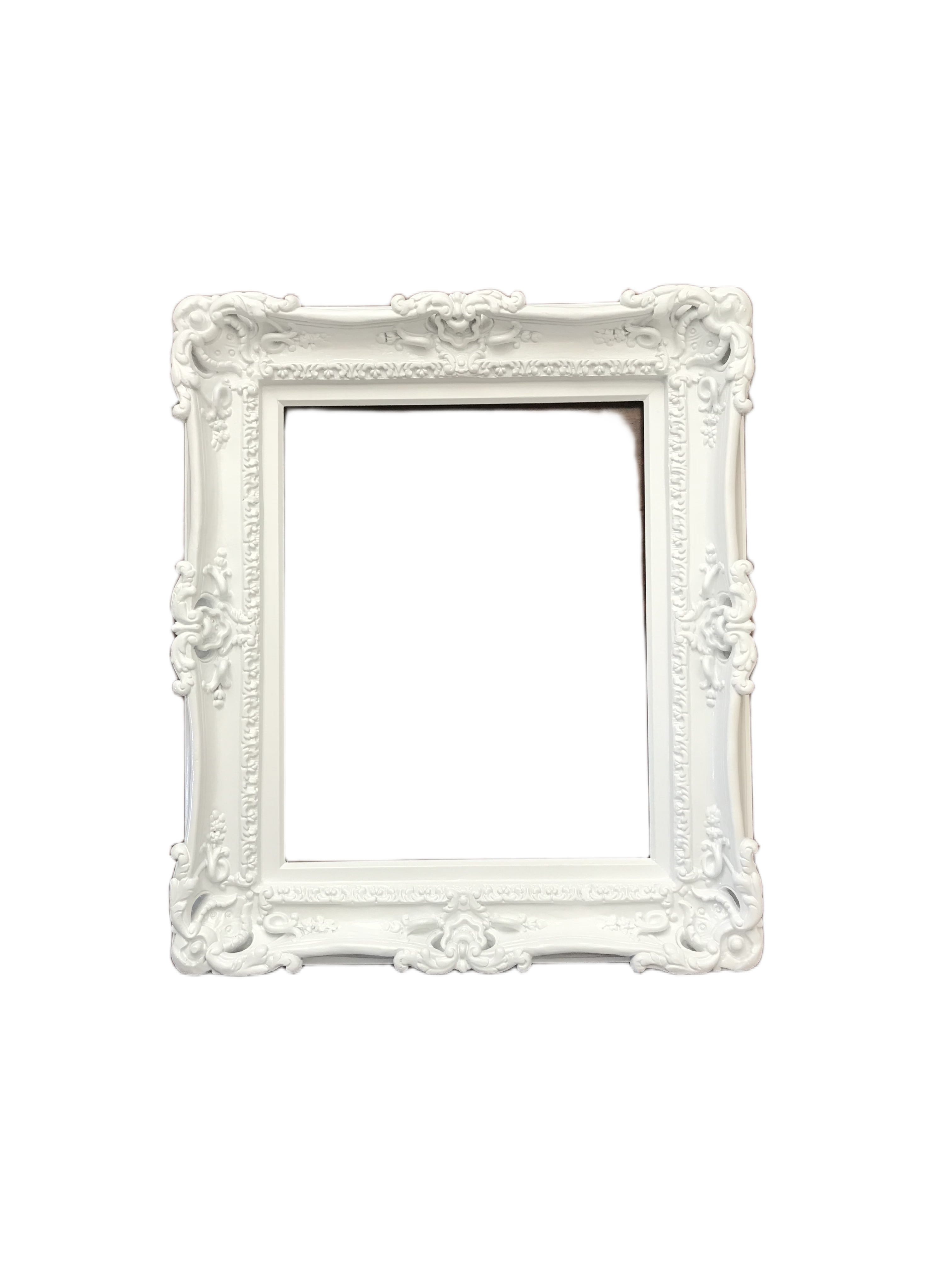 20x24 White Frame, Baroque Ornate Wedding Frame