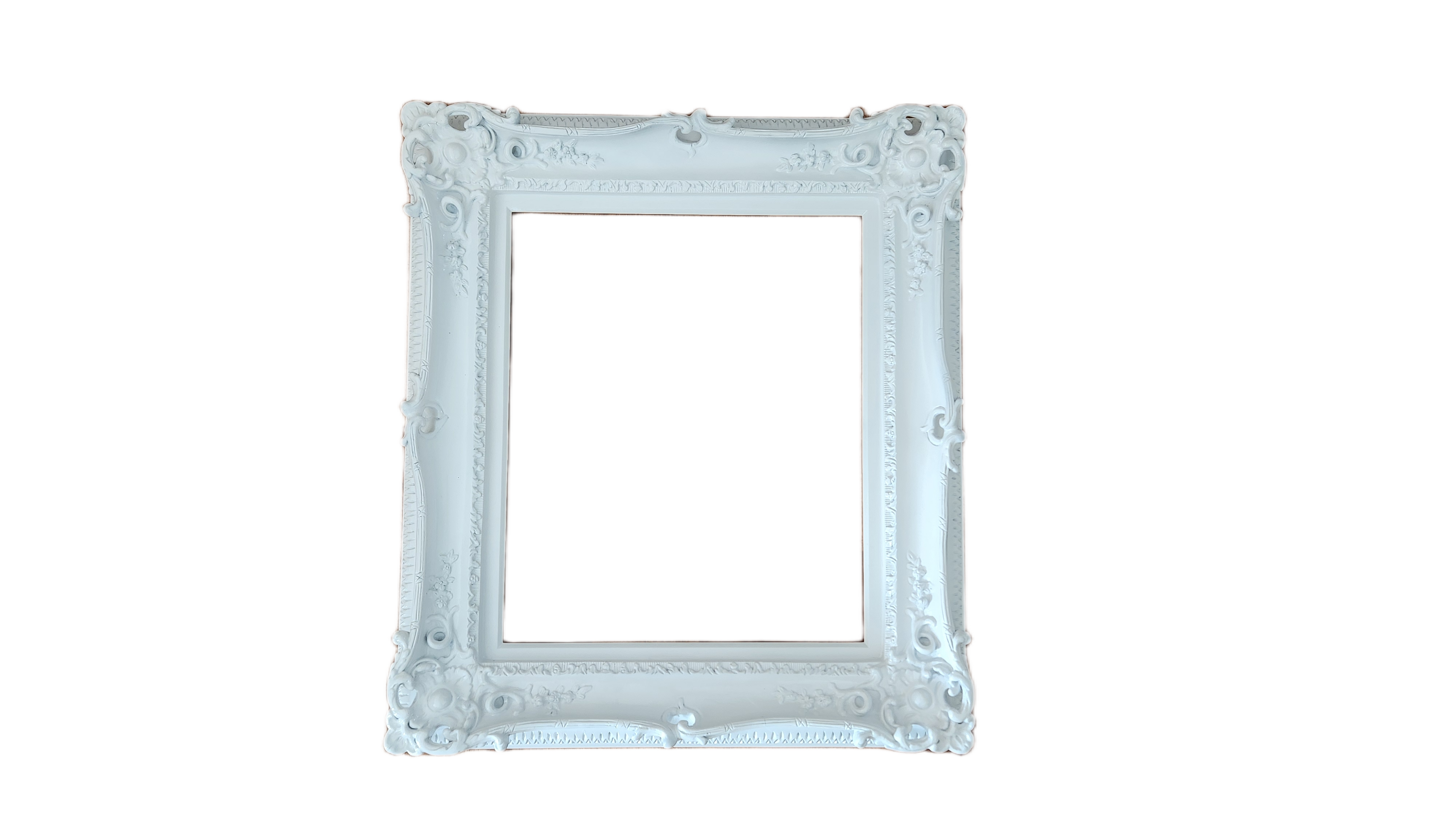 16x20 White Frame, Wedding Frame, Photo Baroque Frame, Ornate Picture Frame, Classic