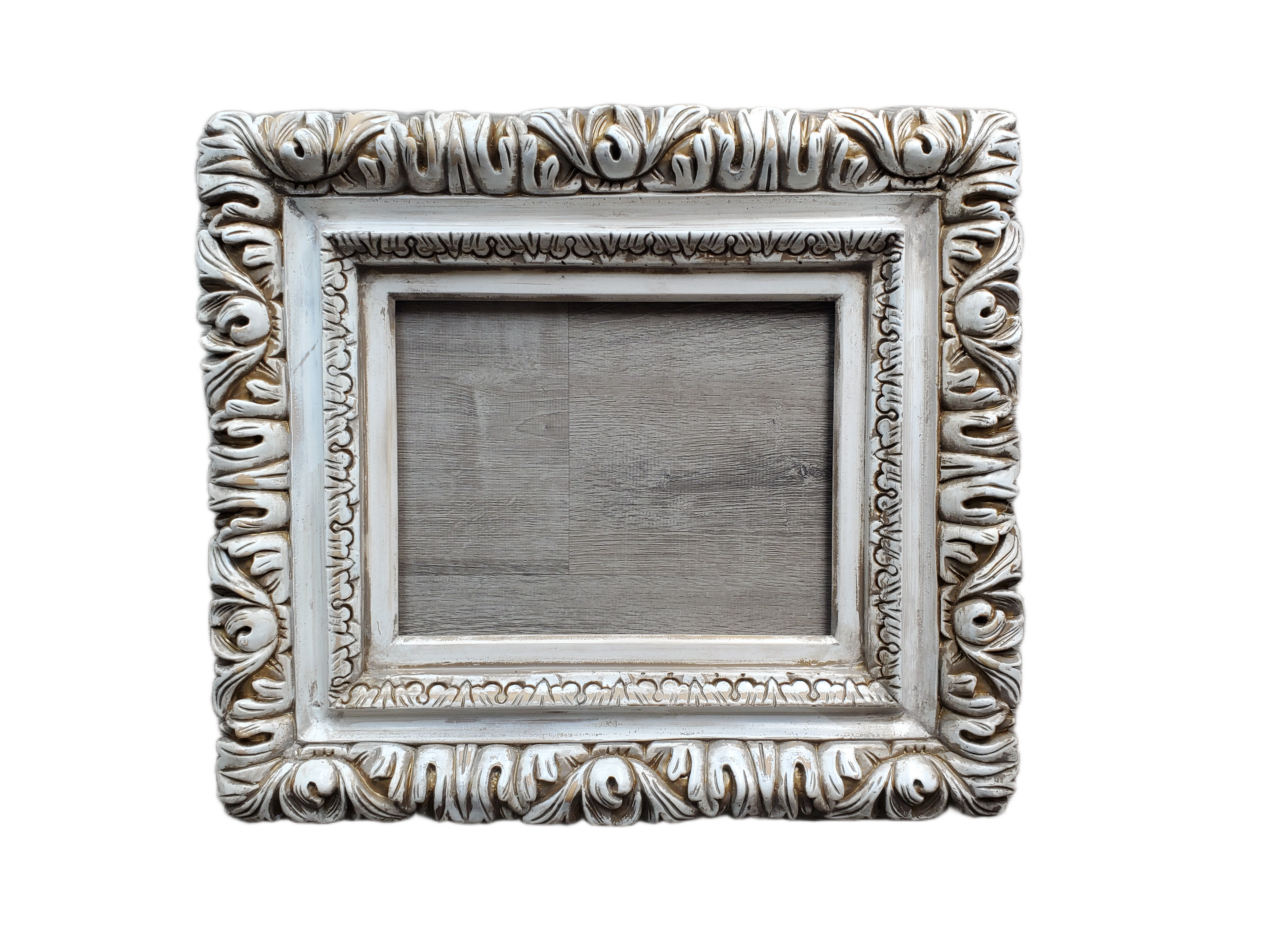Distressed Picture Frame, Ornate Wall Baroque Frames for canvas, Print, Photography, Frames in Different Sizes, Cottage Chic Style, Shabby