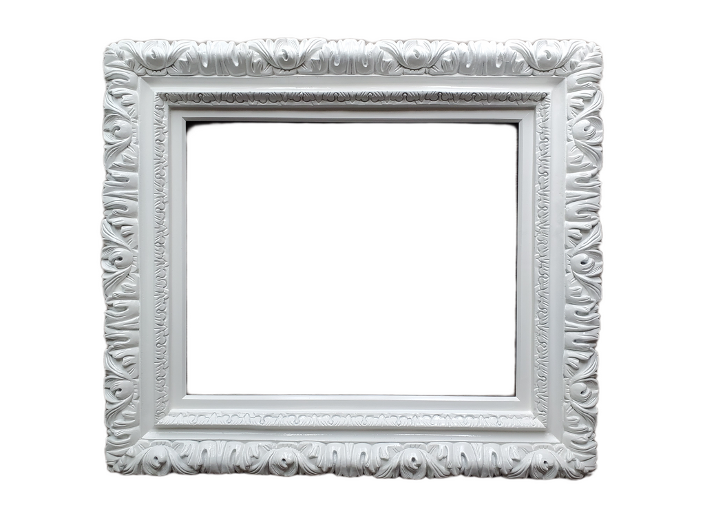 Different Sizes, White Ornate Wall Baroque Frame, Frames for canvas, Print, Photography, Picture, Art, Wedding Gifts, Home Décor