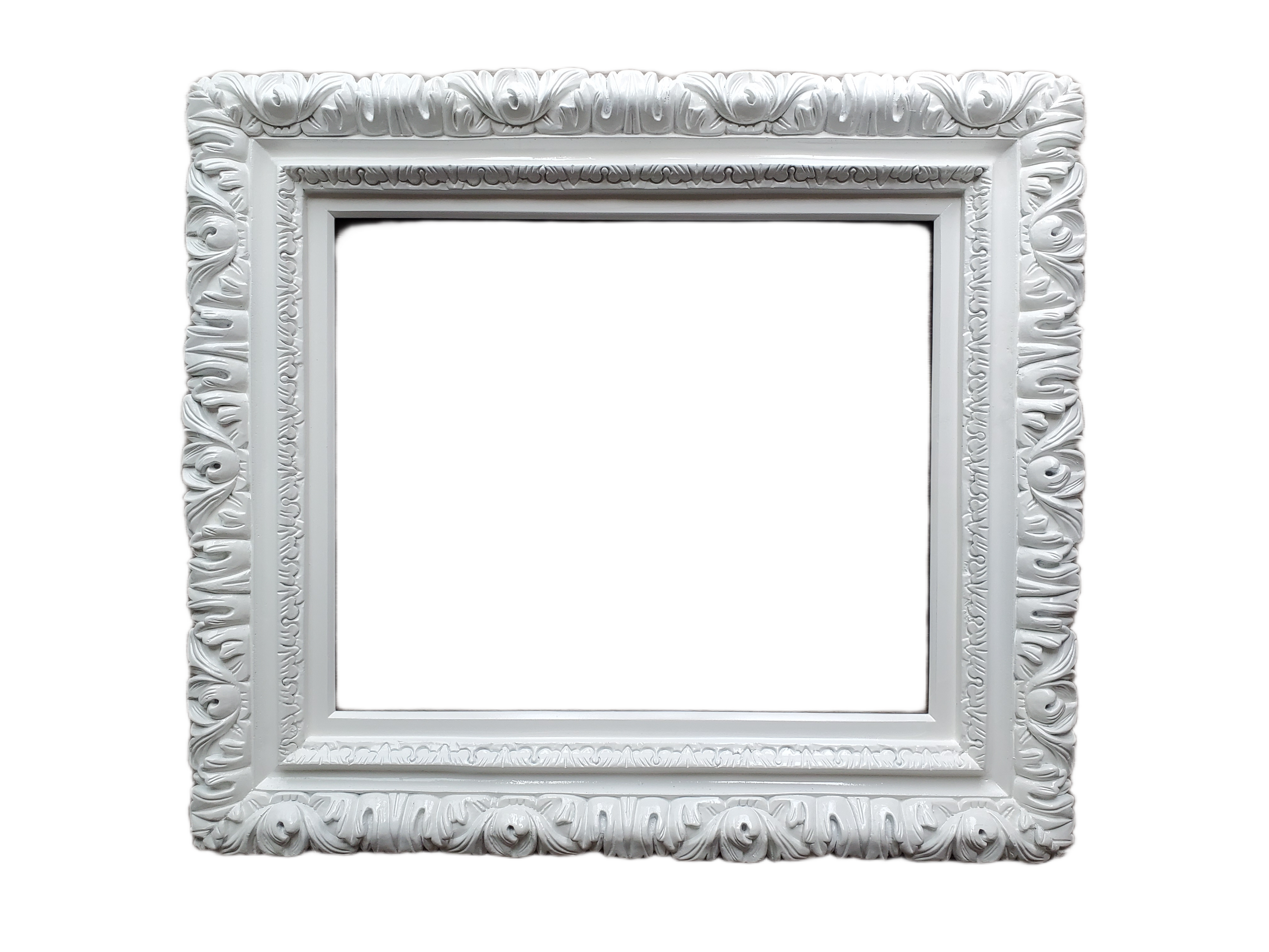 Different Sizes, White Ornate Wall Baroque Frame, Frames for canvas, Print, Photography, Picture, Art, Wedding Gifts, Home Décor